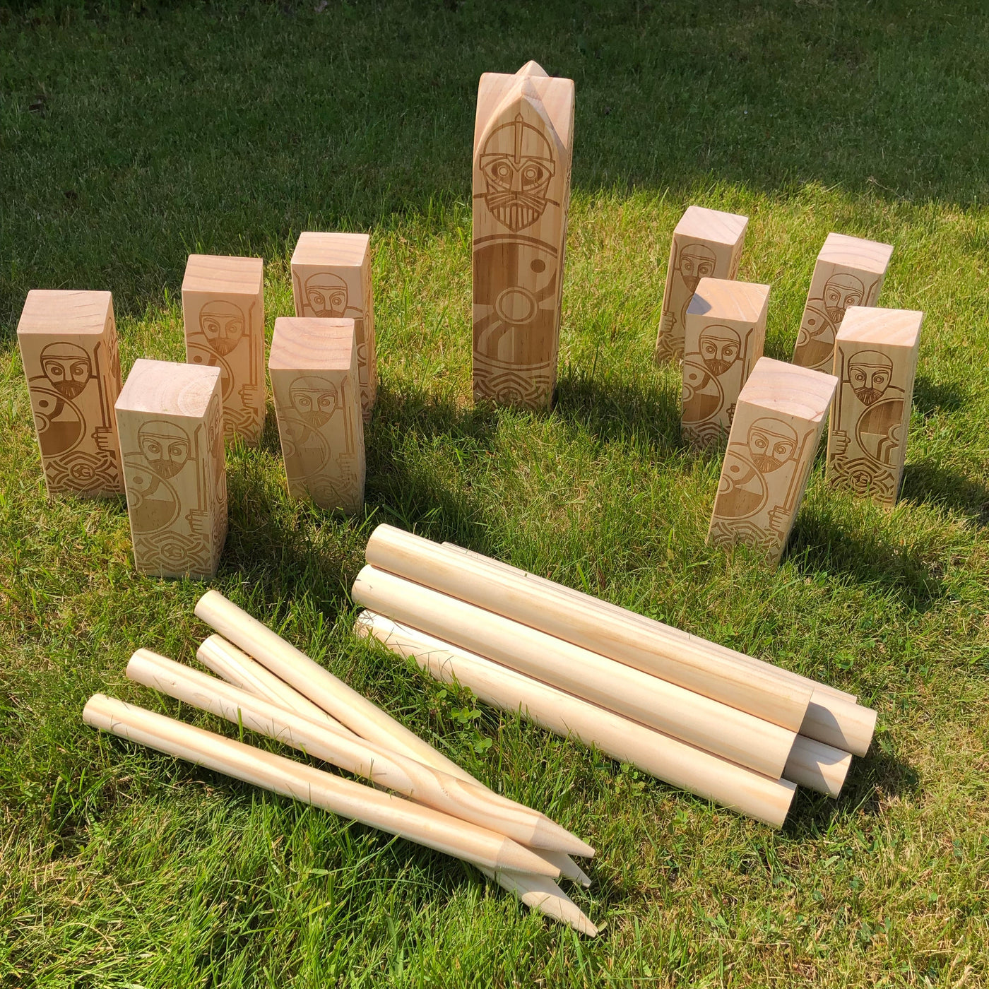 Premium Kubb Spiel