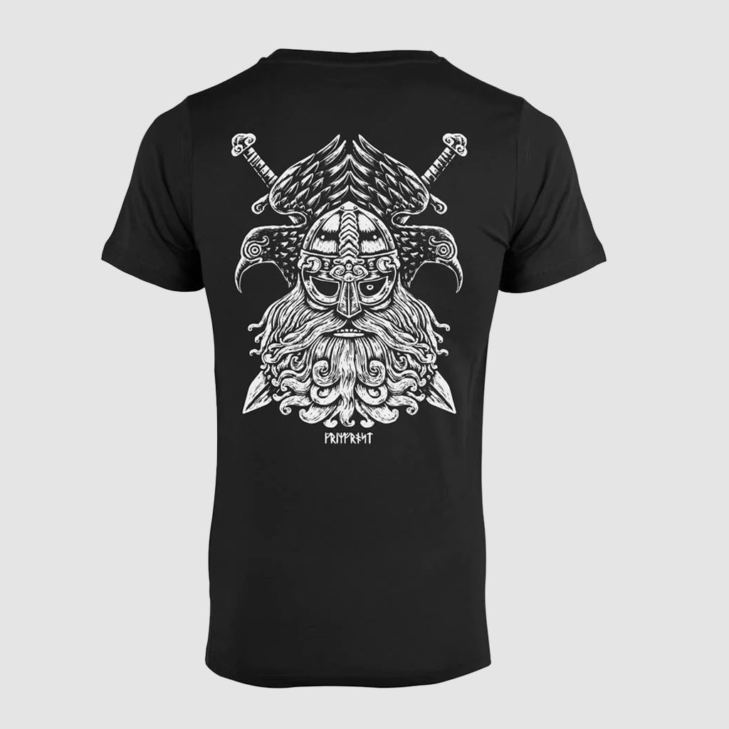 Premium Tee, Odin & Ravens, Schwarz