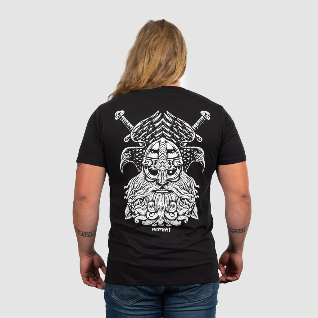 Premium Tee, Odin & Ravens, Schwarz