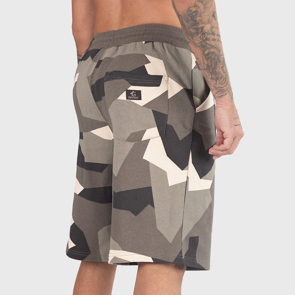 Premium Sweatshorts, Berserker, M90 Braun Camo