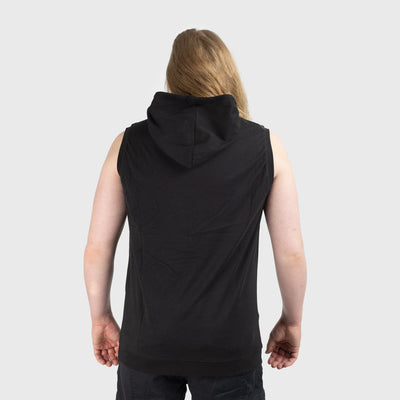 Premium Sleeveless Hoodie, Heathen, Black