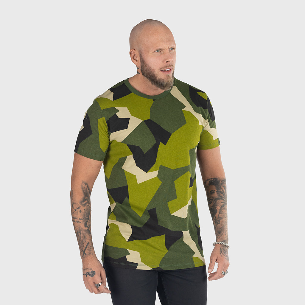 Premium Tee, Grimfrost, M90 Grün Camo