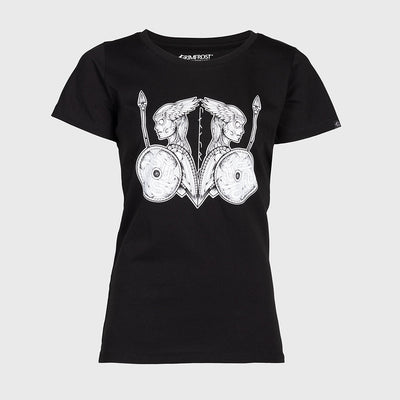 Damen Premium Tee, Valkyries, Schwarz